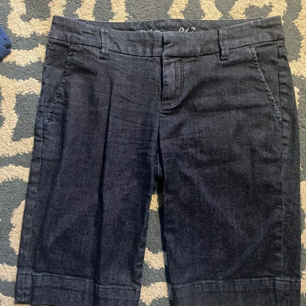 The Limited 917 Denim Blue Jean Bermuda Shorts Size 4 Final Price